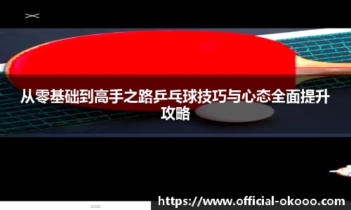 从零基础到高手之路乒乓球技巧与心态全面提升攻略